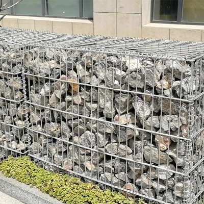 Easy installation metal welded hot dipped galvanized gabion basket stone cage wall