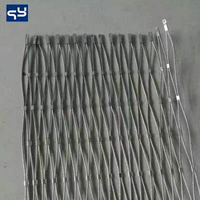 Hot Selling Customized size stainless steel rope mesh for garden decoration