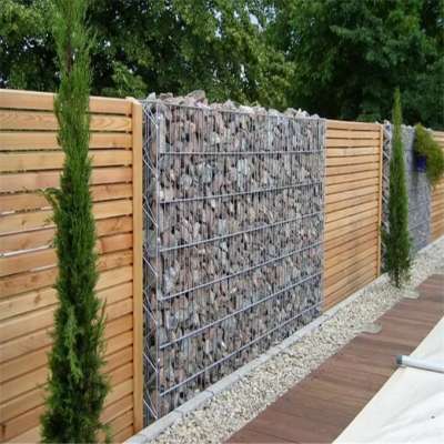 Hot Dipped Welded Galvanized Gabion Mesh Basket 2*1*1m Gabion Fence Retaining Wall