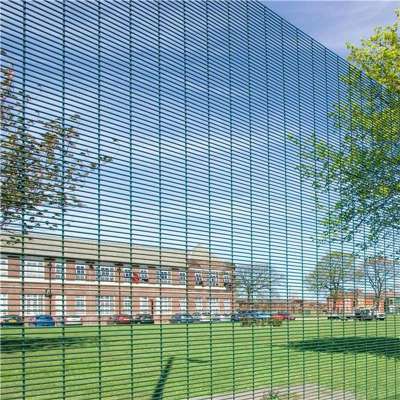 Clear View Powder Coated Anti Climb Prison Fence Panels 358 Wire Mesh High Security Fencing