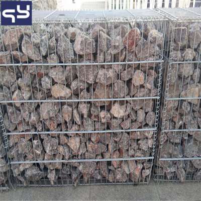 Welded galvanized gabion retaining wall design gabion basket garden fence box