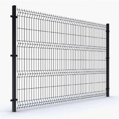 China Hot Sale PVC Coated Galvanized 3D Wire Mesh Fence Panels