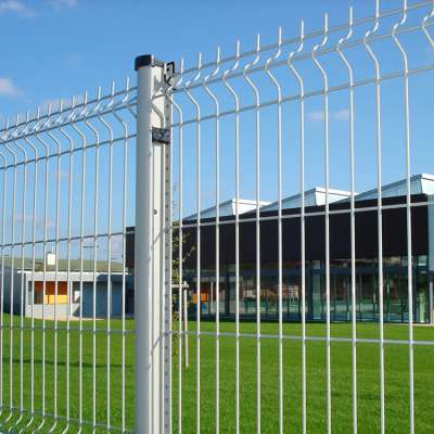 Factor price hot sale galvanized powder coated outdoor 3d curved welded wire mesh garden fence panel