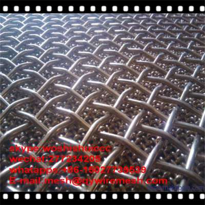 302,304,316 Stainless Steel Mine Sieving Crimped Wire Mesh for filter / mining / equipment protection