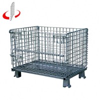 Custom Made Warehouse Stackable Storage Industrial Wire Mesh Containers