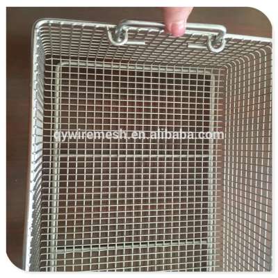 40*40*20cm 304 316L cheap price stainless steel wire mesh baskets