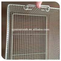 40*40*20cm 304 316L cheap price stainless steel wire mesh baskets