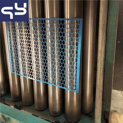 Hexagonal perforated metal mesh plate/color perforated plastic sheet supplier