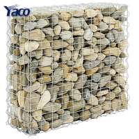 Stone cage nets were used to facilitate the decoration of the garden as his fence Gabion box/ factory wholesale welded box