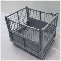 Various types of metal storage baskets